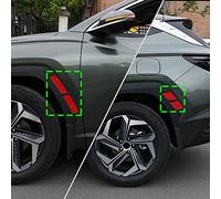 QEMOP Car Door Wheel Eyebrow Reflective Trim Sticker Exterior Decoration Styling Accessories for Hyundai Tucson NX4 2021 2022, Red