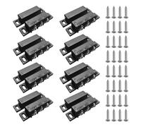 QENETY Magnetic Reed Switch, 8 Sets Normally Open Closed NC NO Magnetic Proximity Switch, Door Alarm Window Security Magnetic Door Switch, DC 5V 12V 24V Reed Switch, Black