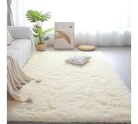 QENHYUN Area Rugs for Bedroom 70 x 170 cm Thick Pile Modern Rugs Living Room Machine Washable for Living Room, Bedroom, Nursery, Kids Baby, Cream Color