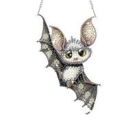 QENSPE Bat Diamond Art Hanging Ornament, Animal Diamond Painting Kits for Adults Beginners, 5D Special Drill Fun Diamond Dot Gem Art Crystal Window Pendant Home Decor Crafts Gift