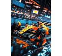 QENSPE Diamond Art Kits for Adults, DIY Diamond Painting F1 Car, Round Full Drill, 5D Colourful Diamonds Dots Mosaic Painting, Crystal Gem Arts Craft for Home Wall Decor 30x40cm