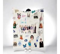 qenvqei Fall Throw Blanket,Music Blanket,Singer Blanket,Fuzzy Blanket,Decorations for Room Christmas Birthday Valentines Day Gifts for Women Girls Friend Fan,Party Tapestry
