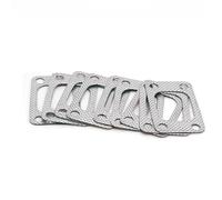 QEOQWQB 10PC Universal Turbo Gasket 4 Bolt Flange Graphite