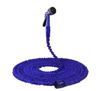 QEOQWQB 75FT Garden Hose Expandable Water Pipe 3 Times Expanding Flexible Magic Hosepipe Spray Gun Connectors(75FT-Blue)