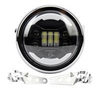QEOQWQB E-mark 5.75" Inch Motorcycle LED Headlight Assembly For H//a//r//l//e//y D//y//n//a FXD Sportster XL1200 XL833 Custom Headlamp(Silver)