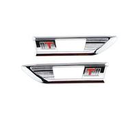 QEOQWQB for O//p//e/l C//o/r/s/a D 2009-2014 2Pcs Car Side Turn Cover Trim Sticker(Silver)