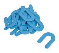 QEP Brutus Horseshoe Shim Tile Spacers, 200 Count, Blue Plastic, Grout, Modern Style, Reusable, Horseshoe Shape