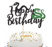 Qerleny Snake Cake Topper Snake Theme Happy Birthday Cake Decoration