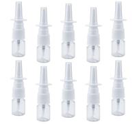 Qerutk 20pcs 5ml Nasal Spray Bottle, Clear Plastic Bottle, Fine Mist Sprayers, Straight Spray Bottle, Spray Dispenser Bottle with Press Type Nano Nozzle