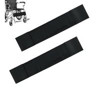 Qerutk 2PCS Wheelchair Calf Strap, Adjustable Leg Support Strap for Larger Wheelchairs, Breathable Wheelchair Leg Band with Secure Fit, Mobility Aid Foot Sling for Elderly Daily Use