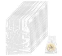 Qerutk 300pcs Transparent Heat Shrink Wrap Bags PVC Packaging Film for Soap Shoe Bath Bombs and Candle DIY Crafts Sneaker Luggage Scrapbooking