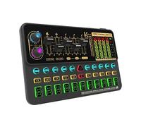 Qerwsdty 1 Piece K500 Sound Effects Board ABS Mobile Phone Computer Live Sound Card Microphone Voice Changer Sound Card For Phone/Computer