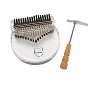 Qerwsdty 17 Keys Thumb Piano Cartoon Small Acrylic Finger Piano Portable for Children Adults Beginners Best Instruments Gifts