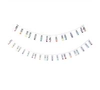 Qerwsdty 2 PCS Piano Note Sticker Button Strip Silicone Color Universal Detachable Keyboard Sticker White (PVC Box) 61 Keys