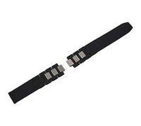 Qerwsdty 20mm Silicone Strap Watch Band for Chronoscaph Autoscaph 21 Band, Black