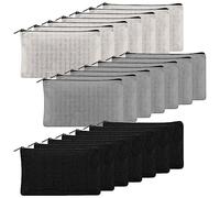 Qerwsdty 21 Piece Travel Toiletry Bag Makeup Bag with Zip for DIY Homework, Makeup, Document Bag