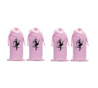 Qerwsdty 4 Pcs Dance Bag Shoes Storage Pouch Ballet Organizer Ballet Handbag Bags Pink