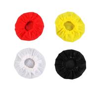 Qerwsdty 400Pcs Disposable Microphone Cover, Handheld Microphone Windscreen for Karaoke KTV Recording Studio 4 Color