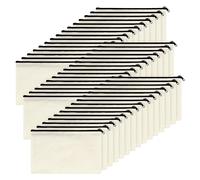 Qerwsdty 45Pcs Zipper Canvas Cosmetic Bag Storage Bag Pencil Bag for DIY Craft Canvas Makeup Bags (8.3X5 Inches)