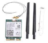 Qerwsdty 9560NGW Dual Band 2.4G/5Ghz Wireless Desktop Kit 802.11AC M.2 CNVI Wifi Card Antenna Set BT-Compatible 5.0