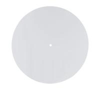 Qerwsdty Acrylic Turntable Mat Reduce Static Dust Noise Replacement Record Platter Slipmat for 12 Inch Record Player White