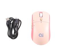 Qerwsdty AI Intelligent Voice Wireless Mouse AI Intelligent Speech Recognition Mouse Office Silent Rechargeable Mouse Business Office Pink