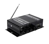Qerwsdty AK380 Bluetooth Amplifier HiFi Audio Karaoke 2 Channel Home Theater Amplifier Power Class D Amplifier USB SD AUX Input