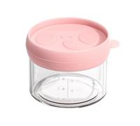 Qerwsdty Babyfood Storage Set, Glass Container with Colored Lid, Glass Babyfood Storage Tank