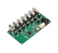 Qerwsdty DC5V Type-C USB 2.0 HUB Module 1 to 7 Port USB Hub Seven Port Splitter Expansion Module with LED 480Mbps