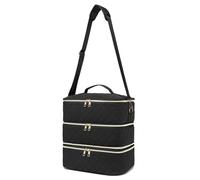 Qerwsdty Detachable Nail Polish Bag with Dividers, Nail Polish Bag 60 Nail Polish Bottles