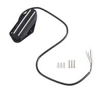 Qerwsdty Dual Hot Rail High Output Guitar Dual Rail Bridge Pickup Replacement Parts Accessories for LP Guitar