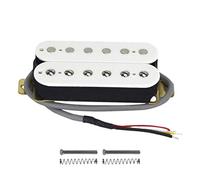Qerwsdty Electric Guitar Humbucker Pickups Neck Alnico V Pickup White