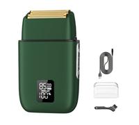 Qerwsdty Foil Shaver,Shaver for Men with Ultra-Thin Foil Meshes,IPX7 Waterproof Mens Shaver with 3-Speed Control Green