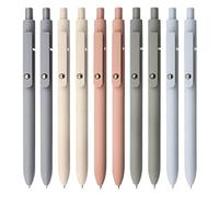 Qerwsdty Gel Pens 0.5mm Black Ink Pens High-End Series Retractable Pens Fine Point Writing Pens 10Pcs