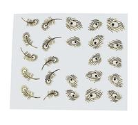 Qerwsdty gold nail stickers Nail Art Stickers for Lady