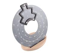Qerwsdty Guitar Music Disc Circle of Fifths, Circle of Fifths Wheel Melody Tool Chord Wheel with Base Gray