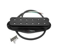 Qerwsdty Guitar Pickup Low Noise High Output Dual Coil Single Guitar Pickup Guitar Parts Black