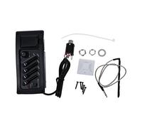 Qerwsdty Guitar Preamp Amplifier equalizer EQ 4-Band EQ Preamp Acoustic Piezo 7545r