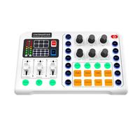 Qerwsdty Live Sound Card Audio Studio Recording Interface Mixers Music Card with Sound for Live Mobile Phone PC, Easy to Use