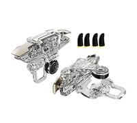 Qerwsdty Metal Button Joystick Gamepad+4XFinger Sleeves Grip Game Controller Mobile Phone Back Clip Gamepad for Android