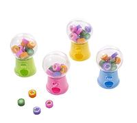 Qerwsdty Mini Fruit Gashapon Eraser Machine Eraser Dispenser Kids Stationary School Supplies Children Gift