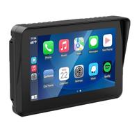Qerwsdty Motorcycle GPS Carplay Touchscreen, Wireless CarPlay & Android Auto Portable Stereo, 5 Inch Waterproof, Dual Bluetooth
