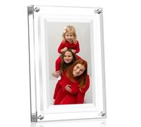 Qerwsdty New 7-Inch Transparent Acrylic Digital Photo Frame Video Picture Music Player Electronic Photo Frame WIFI 8G