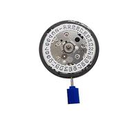 Qerwsdty NH34 High-Precision Watch Movement NH34 GMT Function Calendar 3O'Clock Automatic Movement Mechanism Parts White Calendarf