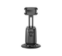 Qerwsdty P05 AI Follow Gimbal 360 Rotation Face Tracking Stabilizer Filming Portable Desktop Cellphone Holder for Live/Photo