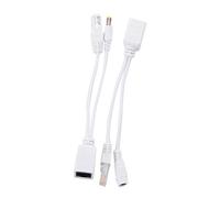 Qerwsdty Passive Power over Ethernet PoE Adapter Injector + Splitter Kit 5v 12v 24v 48v
