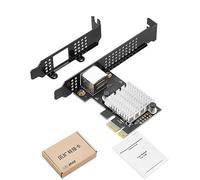 Qerwsdty PCIEx1 2.5G Wired Gigabit 2500M Gaming Gaming RJ45 Interface Diskless Pex Bootable Network Card IO-PCE8125B- Easy Install