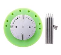 Qerwsdty Repair Tool Set Steel Punch Pin Removal and Installation of Balance Wheel Hairspring Shaft Core Set Standard Edition, Green, Standard