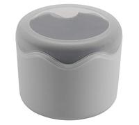 Qerwsdty Round Plastic Single Watch Box with Sponge Cushion White