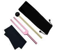 Qerwsdty Tuning Fork, 528 Hz Tuning Forks for Healing Chakra,Sound Therapy,Keep Body,Mind and Spirit in Perfect Harmony Easy to Use,Pink